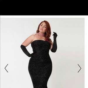Black sparkly Barbie x vintage wiggle dress